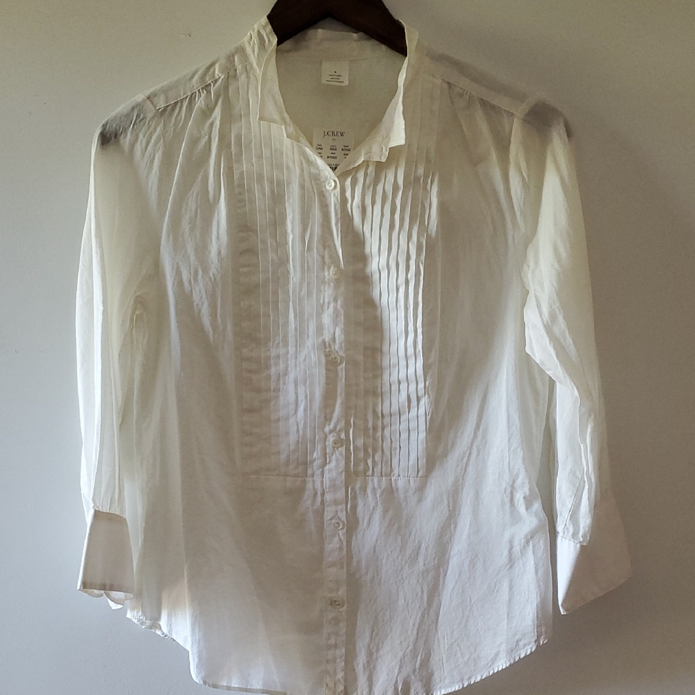 Women's Tuxedo Style Vintage Shirt - J. Crew